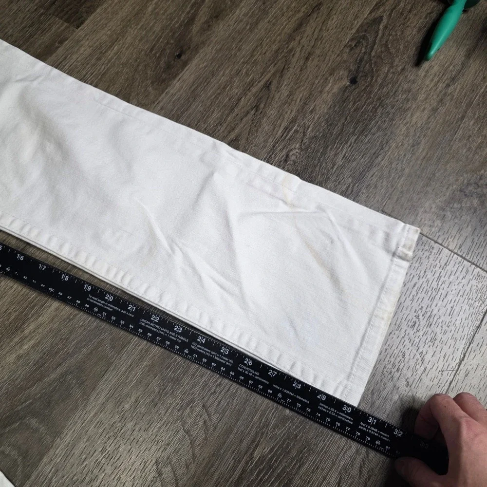 True Religion Womens 28 Billy Bootcut Jeans White Flap Pocket Low Rise STAINED - Picture 8 of 15